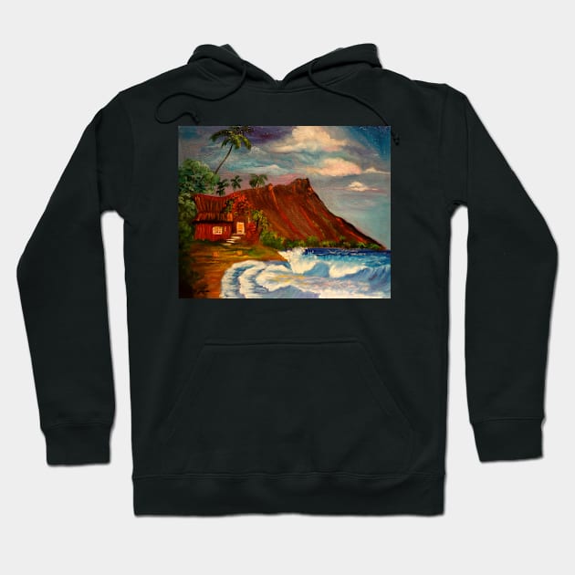 Mystic Cottage by the Sea Hoodie by jennyleeandjim